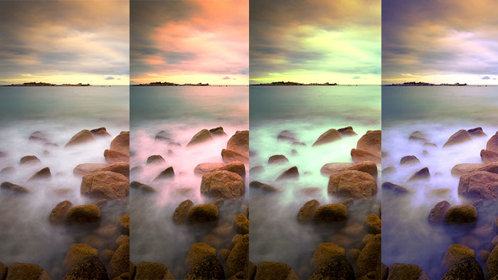 color balance example, red green blue changed, color balanced picture