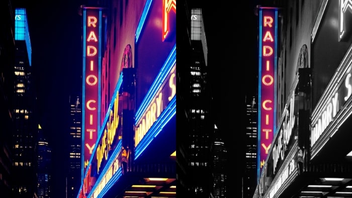 color pop app, color pop effect, color pop effect app, neon signs, neon sign buildings, neon 