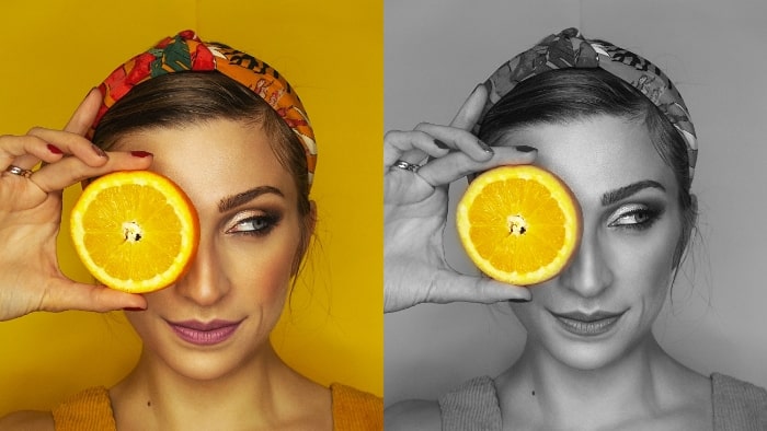 color pop effect, color pop effect app, color pop, color pop app, girl, girl with fruit, girl portrait