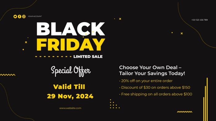 An image promoting the “Choose your own discount” Black Friday offer.