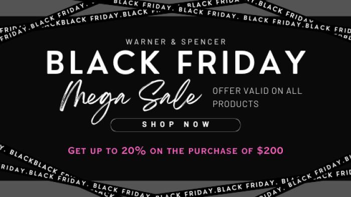 An image promoting a Black Friday tiered discount based on spending.